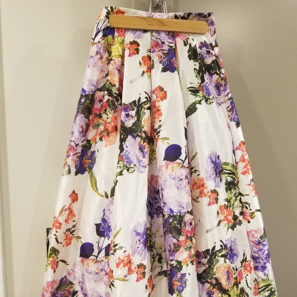 Floral formal skirt